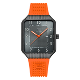 GLOCK GW-2-1-24 Rectangle Black Case with Orange Strap Watch